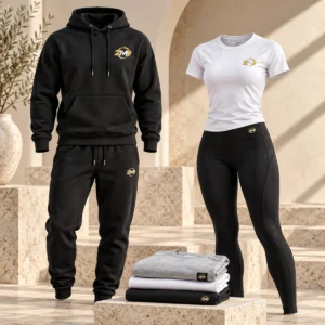 ZM hoodie, joggers, training tee and leggings