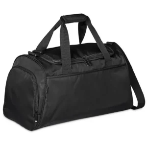 ZM black duffle bag with shoulder strap