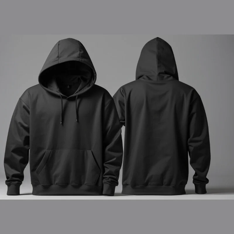 ZM black hoodie front and back