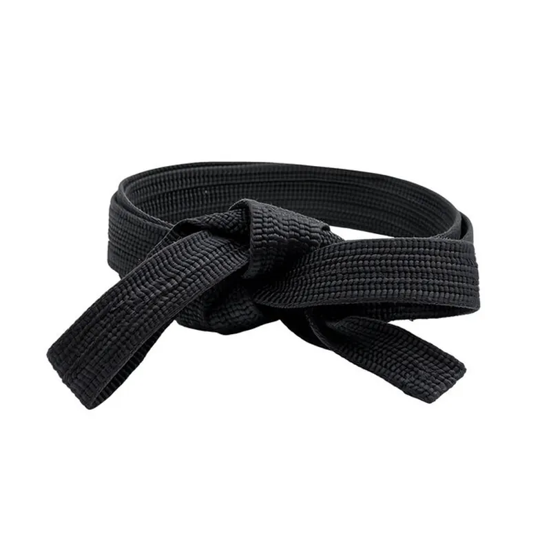 ZM black karate belt, knotted