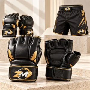 ZM MMA gloves and fight shorts