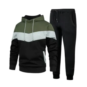 ZM olive, grey and black track suit with hoodie and joggers